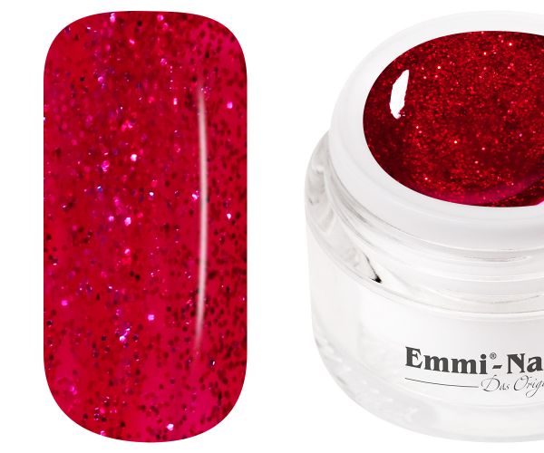 Emmi-Nail Kleurgel Glitter Magic Red, 5 ml