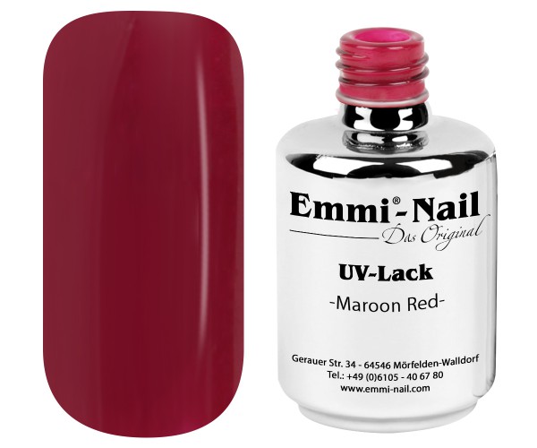 Emmi-Nail UV Polish-Gellak Maroon Red, 15 ml