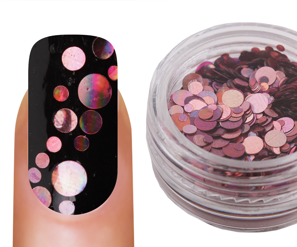 Emmi-Nail Pailletten Mix Rose Glitter