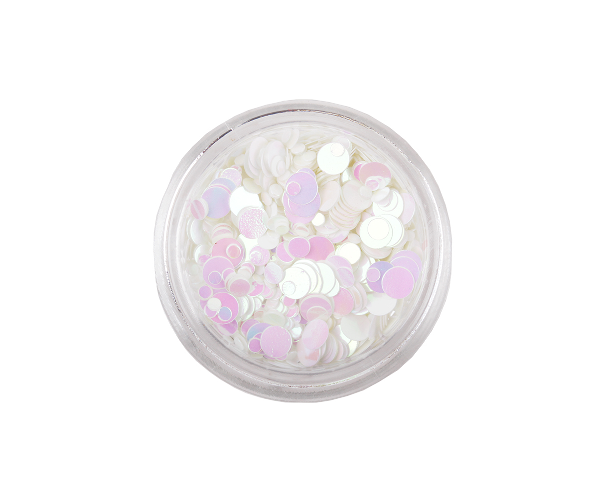 Emmi-Nail Pailletten Mix White Glitter