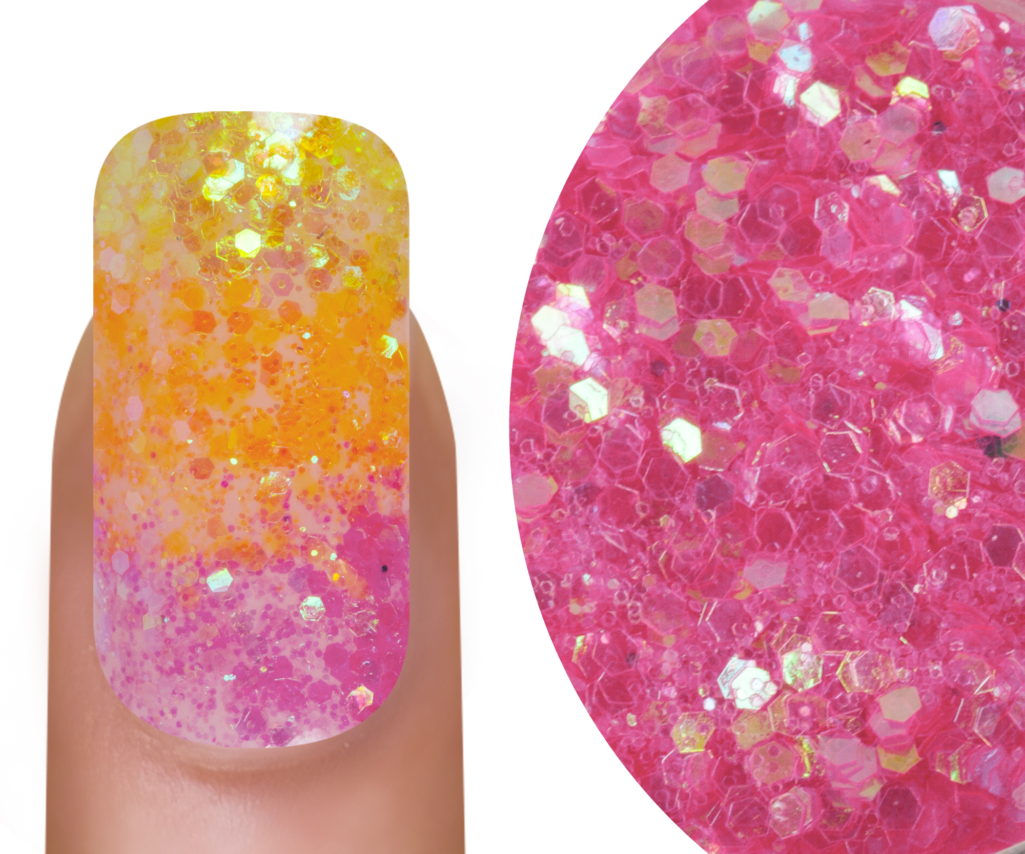 Emmi-Nail Glitter Mix Rose