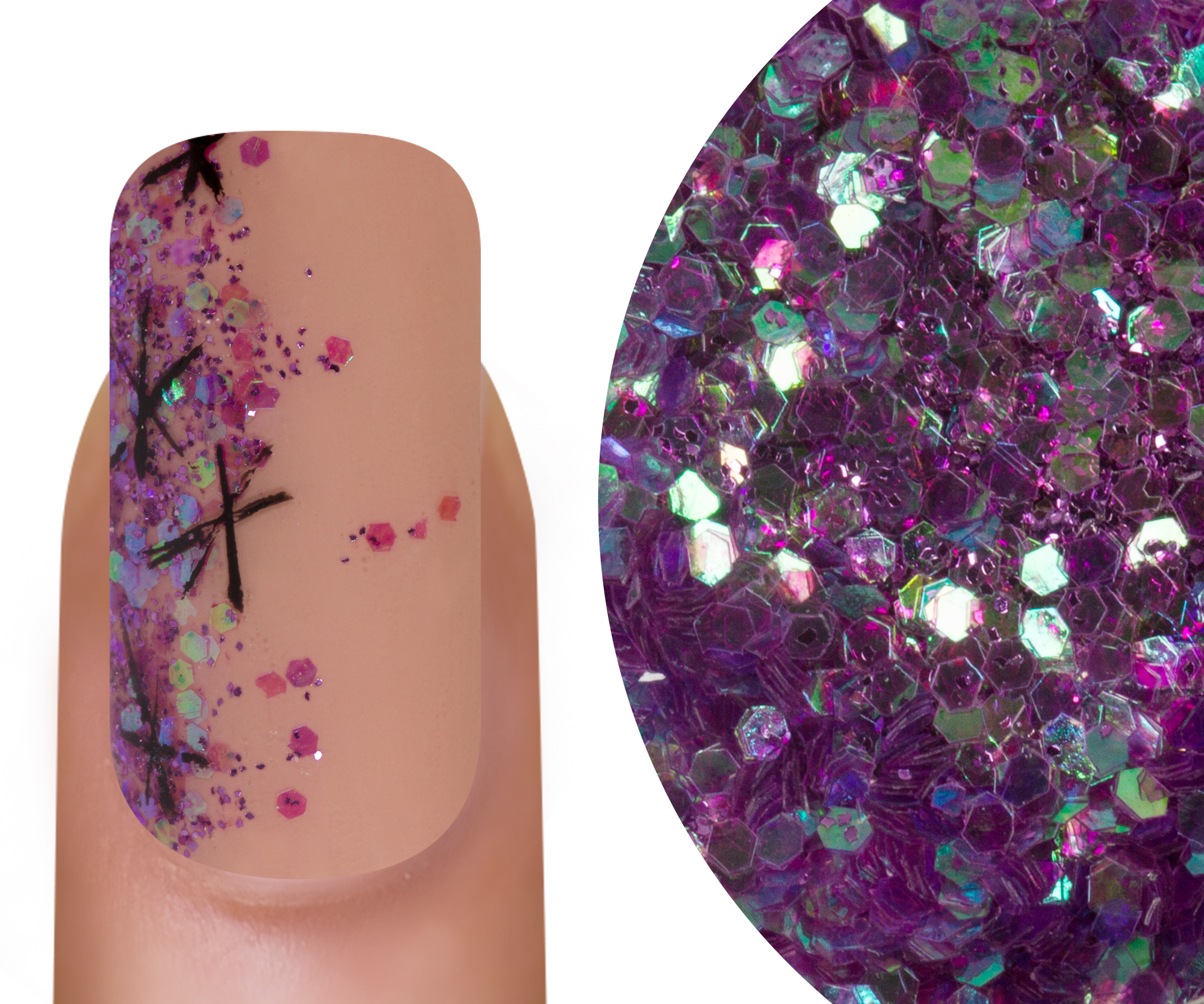 Emmi-Nail Glitter Mix Lila