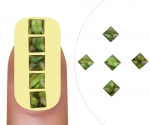 Nailart gem Jade square