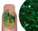 Emmi-Nail Glitter Mix Donkergroen