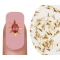 Nailart Studs Driehoek Klein Goud