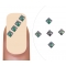 Nailart gem Smaragd square